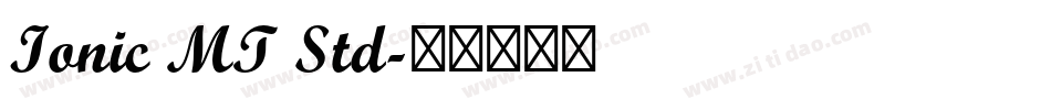 Ionic MT Std字体转换